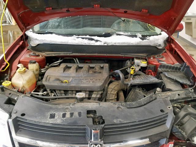 1B3CC1FB3AN231581 - 2010 DODGE AVENGER EX RED photo 7