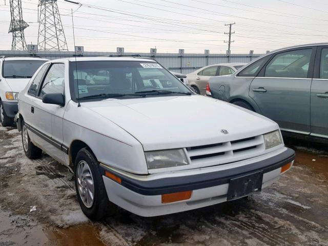 1B3XP24D3NN235782 - 1992 DODGE SHADOW AME WHITE photo 1