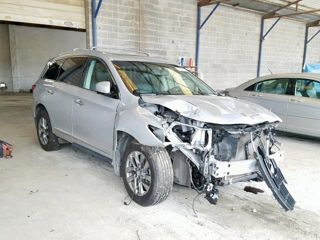 5N1AL0MN8DC315338 - 2013 INFINITI JX35 SILVER photo 1