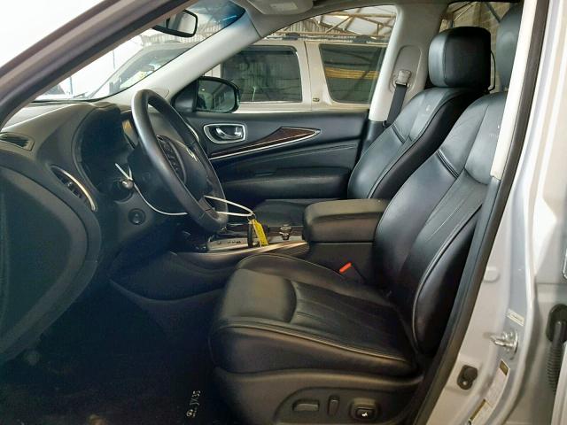 5N1AL0MN8DC315338 - 2013 INFINITI JX35 SILVER photo 5