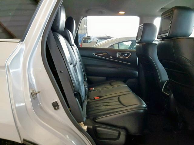 5N1AL0MN8DC315338 - 2013 INFINITI JX35 SILVER photo 6