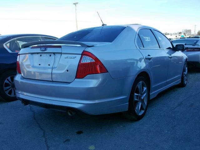 3FAHP0KC9BR151868 - 2011 FORD FUSION SPO SILVER photo 4