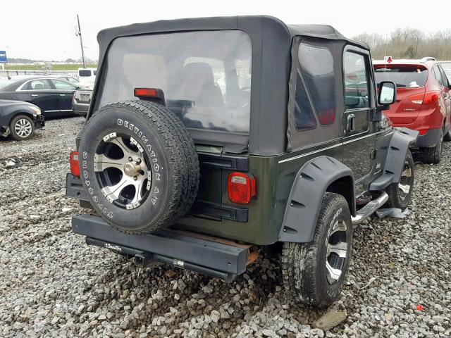 1J4FA29106P754492 - 2006 JEEP WRANGLER / GREEN photo 4