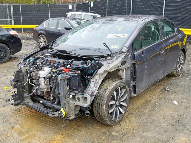 19XFB2F96FE229501 - 2015 HONDA CIVIC EXL GRAY photo 2