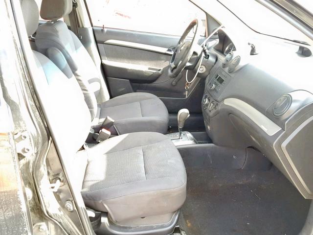 KL1TD56618B059284 - 2008 CHEVROLET AVEO BASE Қара фото 5