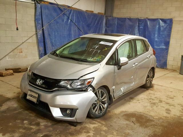 3HGGK5H8XFM704553 - 2015 HONDA FIT EX SILVER photo 2