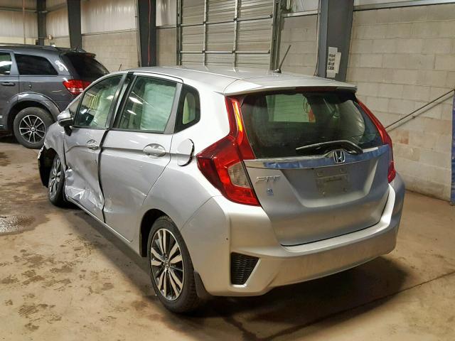 3HGGK5H8XFM704553 - 2015 HONDA FIT EX SILVER photo 3