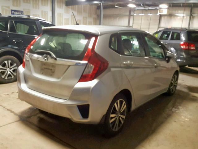 3HGGK5H8XFM704553 - 2015 HONDA FIT EX SILVER photo 4