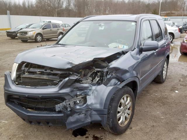 JHLRD78926C046219 - 2006 HONDA CR-V SE GRAY photo 2