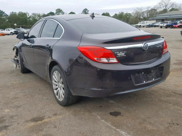 W04GS5EC0B1097894 - 2011 BUICK REGAL CXL PURPLE photo 3