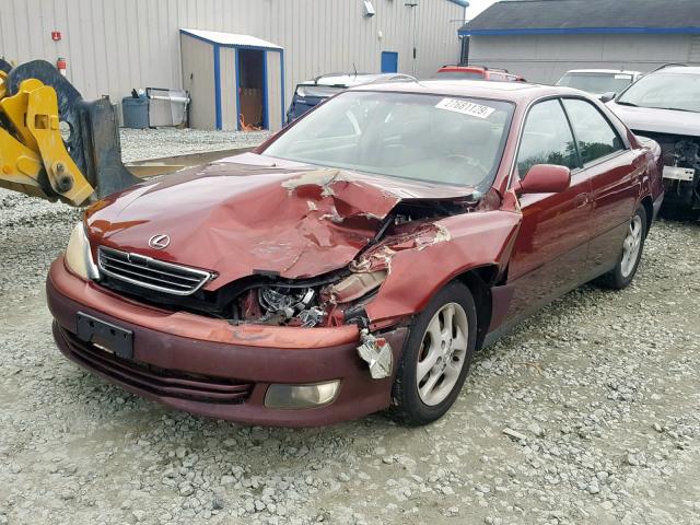 JT8BF28G410304470 - 2001 LEXUS ES 300 BURGUNDY photo 2