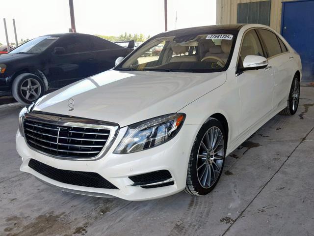 WDDUG8CB4HA322063 - 2017 MERCEDES-BENZ S 550 WHITE photo 2