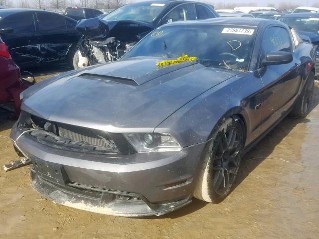 1ZVBP8CF7B5144702 - 2011 FORD MUSTANG GT GRAY photo 2