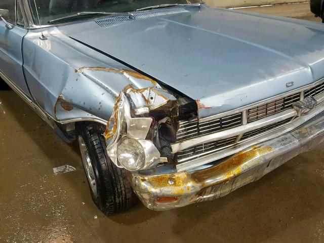 7A35C149456 - 1967 FORD FAIRLANE BLUE photo 9