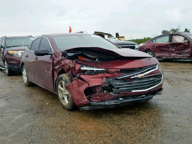 1G1ZB5ST4GF172683 - 2016 CHEVROLET MALIBU LS BURGUNDY photo 1