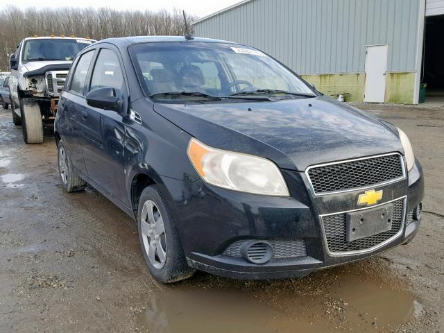 KL1TD66E89B320067 - 2009 CHEVROLET AVEO LS BLACK photo 1