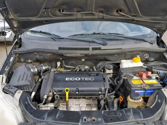 KL1TD66E89B320067 - 2009 CHEVROLET AVEO LS BLACK photo 7