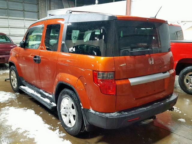 5J6YH287X9L003440 - 2009 HONDA ELEMENT EX ORANGE photo 3