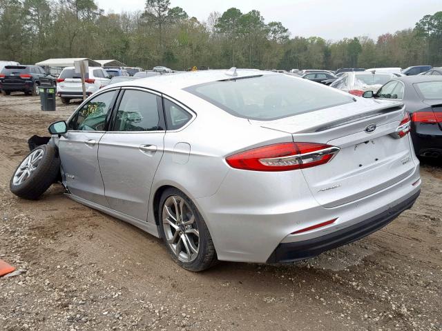 3FA6P0RU9KR136700 - 2019 FORD FUSION TIT SILVER photo 3