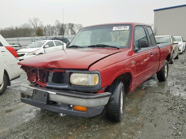 4F4CR16A9TTM45999 - 1996 MAZDA B2300 CAB RED photo 2