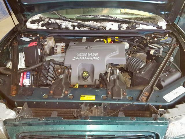 2G4WF551011318919 - 2001 BUICK REGAL GS GREEN photo 7