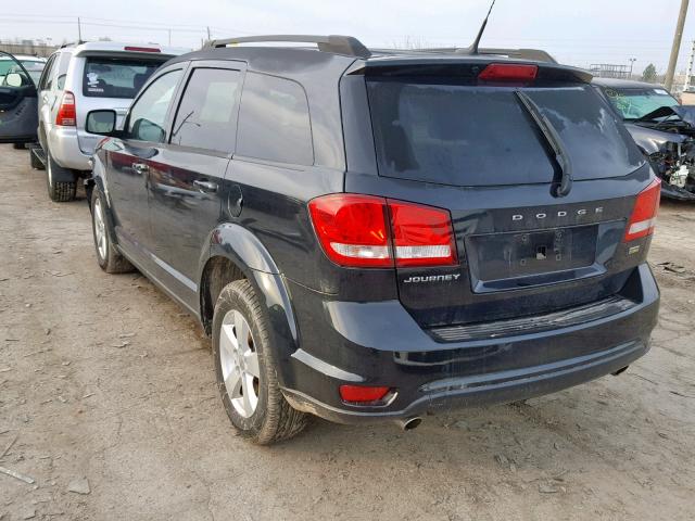 3D4PG1FG4BT527942 - 2011 DODGE JOURNEY MA BLACK photo 3