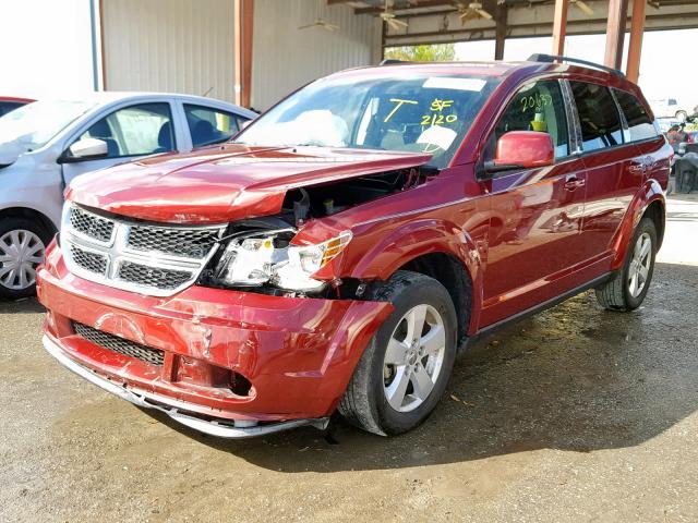 3D4PG1FG5BT500877 - 2011 DODGE JOURNEY MA RED photo 2