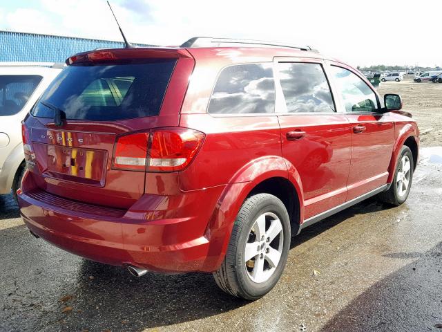 3D4PG1FG5BT500877 - 2011 DODGE JOURNEY MA RED photo 4