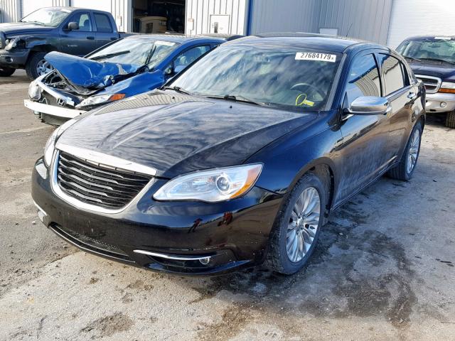 1C3BC2FG5BN519765 - 2011 CHRYSLER 200 LIMITE BLACK photo 2