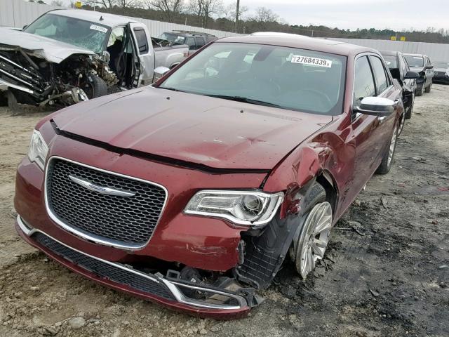 2C3CCAEG5GH348645 - 2016 CHRYSLER 300C RED photo 2