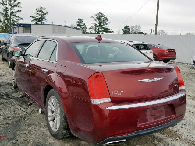 2C3CCAEG5GH348645 - 2016 CHRYSLER 300C RED photo 3