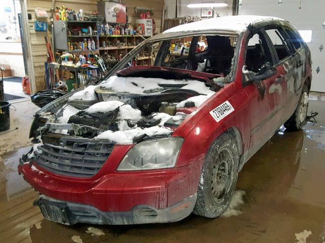 2A4GM48436R695469 - 2006 CHRYSLER PACIFICA RED photo 2