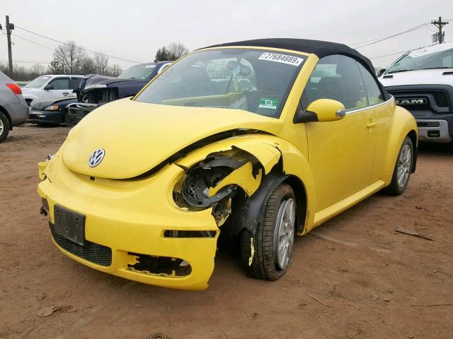 3VWPG31Y78M414219 - 2008 VOLKSWAGEN NEW BEETLE Sarı foto 2
