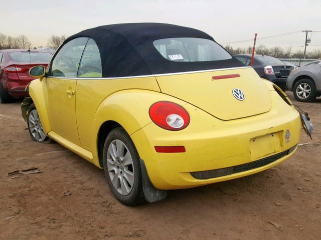 3VWPG31Y78M414219 - 2008 VOLKSWAGEN NEW BEETLE Sarı foto 3