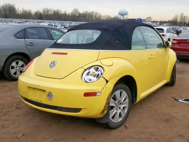 3VWPG31Y78M414219 - 2008 VOLKSWAGEN NEW BEETLE Sarı foto 4