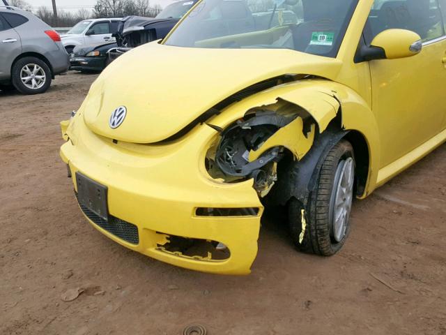 3VWPG31Y78M414219 - 2008 VOLKSWAGEN NEW BEETLE Sarı foto 9