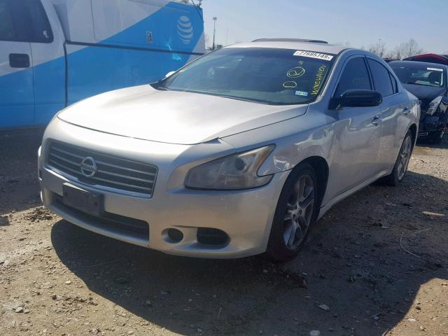 1N4AA5APXAC839086 - 2010 NISSAN MAXIMA S SILVER photo 2