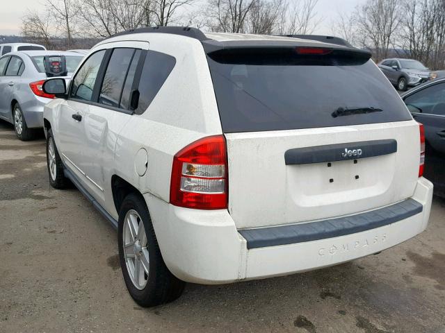 1J4FT47B79D189231 - 2009 JEEP COMPASS SP WHITE photo 3