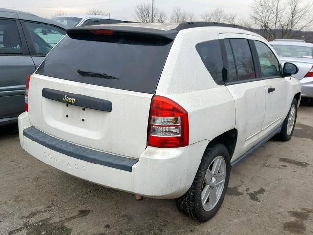 1J4FT47B79D189231 - 2009 JEEP COMPASS SP WHITE photo 4