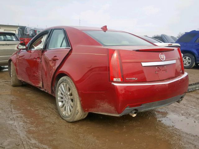 1G6DS5EV3A0143414 - 2010 CADILLAC CTS PREMIU RED photo 3