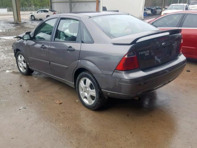 1FAFP34N27W255551 - 2007 FORD FOCUS ZX4 GRAY photo 3