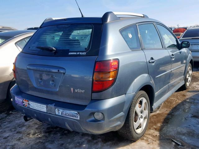 5Y2SL65897Z439320 - 2007 PONTIAC VIBE BLUE photo 4