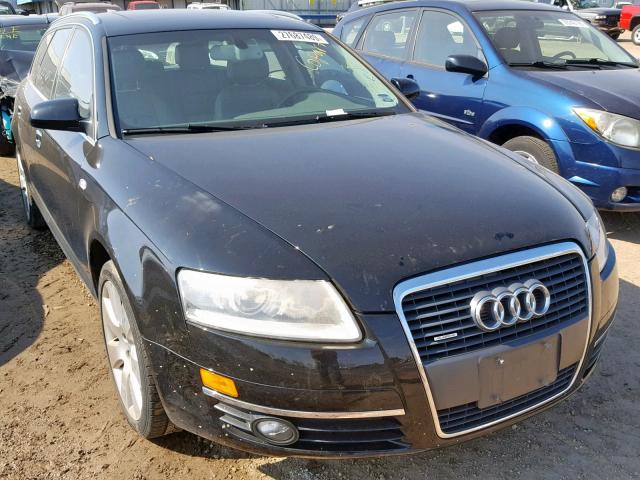 WAUKH74F26N110937 - 2006 AUDI A6 AVANT Q BLACK photo 1