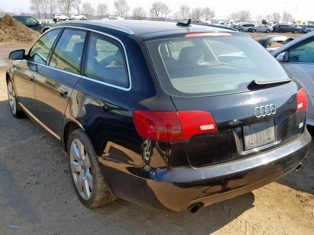 WAUKH74F26N110937 - 2006 AUDI A6 AVANT Q BLACK photo 3