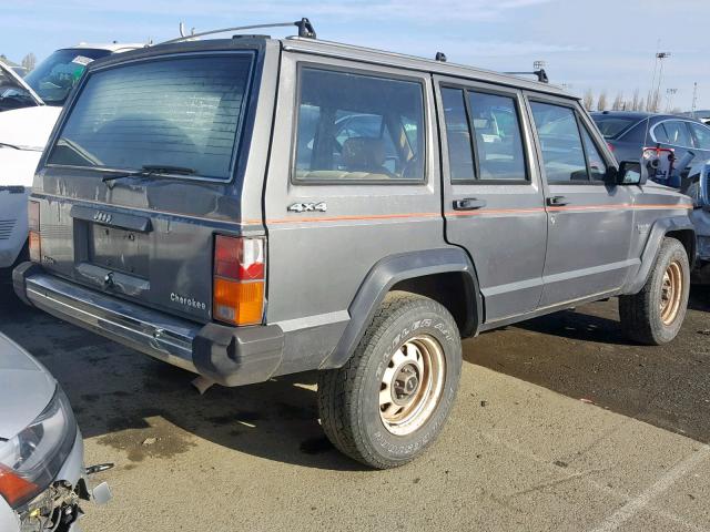 1JCMR7822HT150562 - 1987 JEEP CHEROKEE P GRAY photo 4