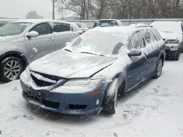 1YVHP82D055M57084 - 2005 MAZDA 6 S BLUE photo 2