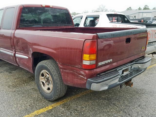 2GTEC19V921128181 - 2002 GMC NEW SIERRA MAROON photo 9