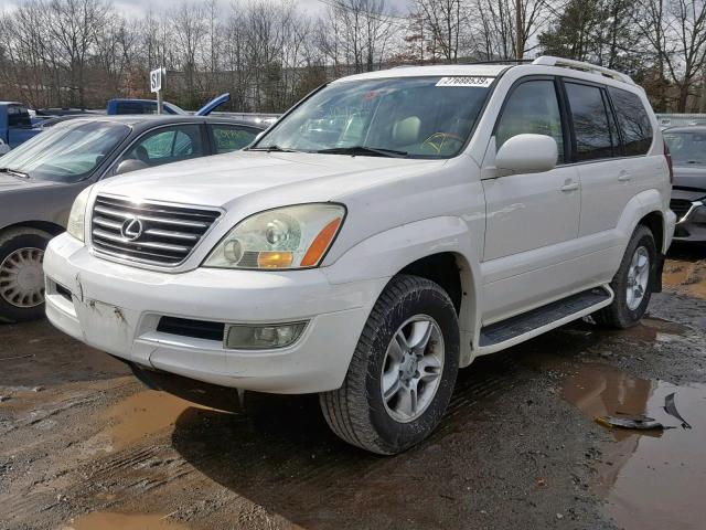 JTJBT20X450094672 - 2005 LEXUS GX 470 WHITE photo 2