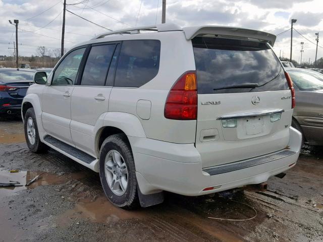 JTJBT20X450094672 - 2005 LEXUS GX 470 WHITE photo 3