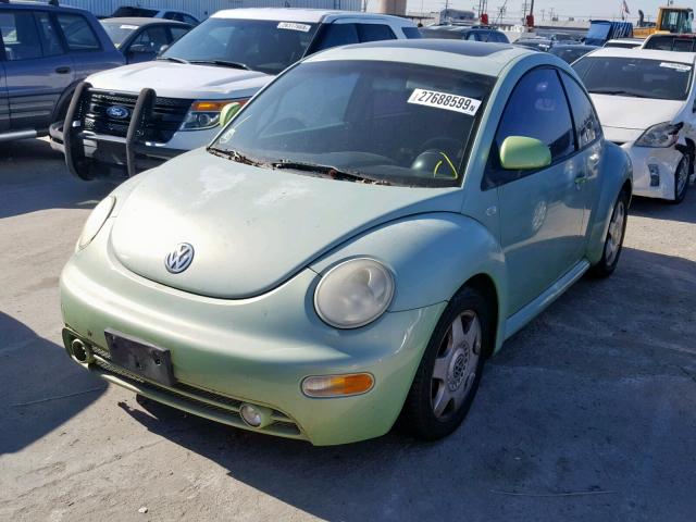 3VWCC21C6XM464827 - 1999 VOLKSWAGEN NEW BEETLE GREEN photo 2